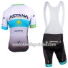 Set Fietsshirt + Korte Koersbroek 2018 Astana Pro Team Kazachs kampioenschap